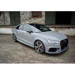 Накладки сплиттеры на пороги на Audi RS3 8V Sedan